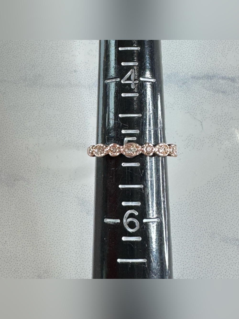 Dainty Scalloped Eternity Stacking Band - Size 5